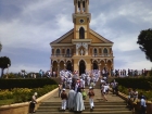 Igreja de Nossa Senhora do Desterro e escadaria durante as festividades