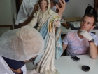 Processo de restauração da imagem de Nossa Senhora do Rosário