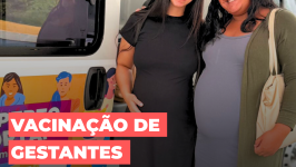 Gestantes são vacinadas contra o VSR em Desterro do Melo
