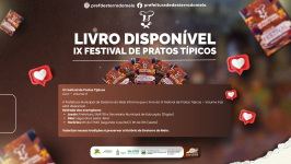Livro do IX Festival de Pratos Típicos já está disponível para a população