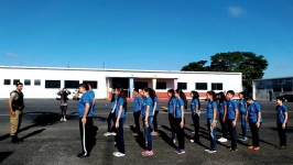 Vencedores do Concurso Ordem Unida realizam visita a Batalhão Militar